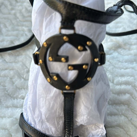 Gucci Vintage Black & Gold Logo - Picture 4 of 11